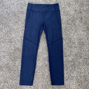 Outdoor Voices Women's Heathered Navy Warmup 7/8 Leggings